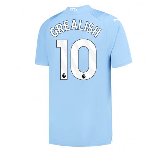 Pánský Fotbalový dres Manchester City Jack Grealish #10 2023-24 Domácí Krátký Rukáv